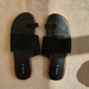 KDB Black Slides | Size 7.5